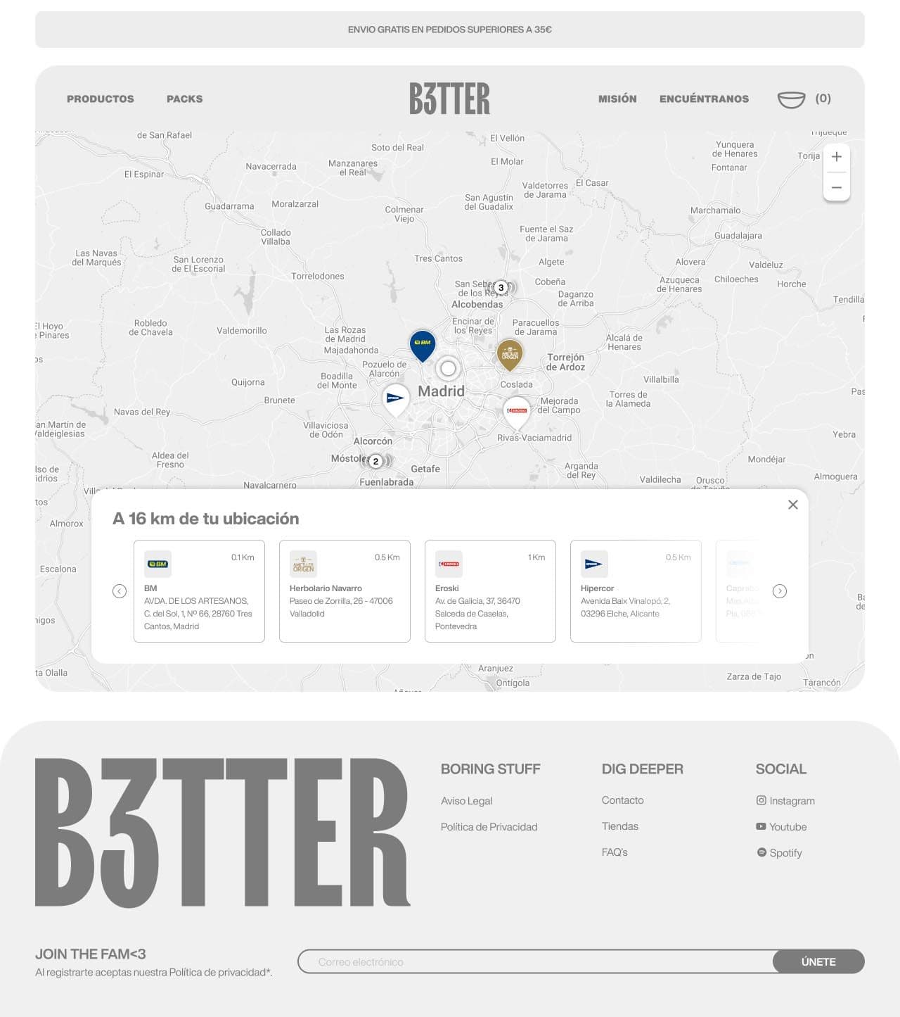 B3tter | Ecommerce Design