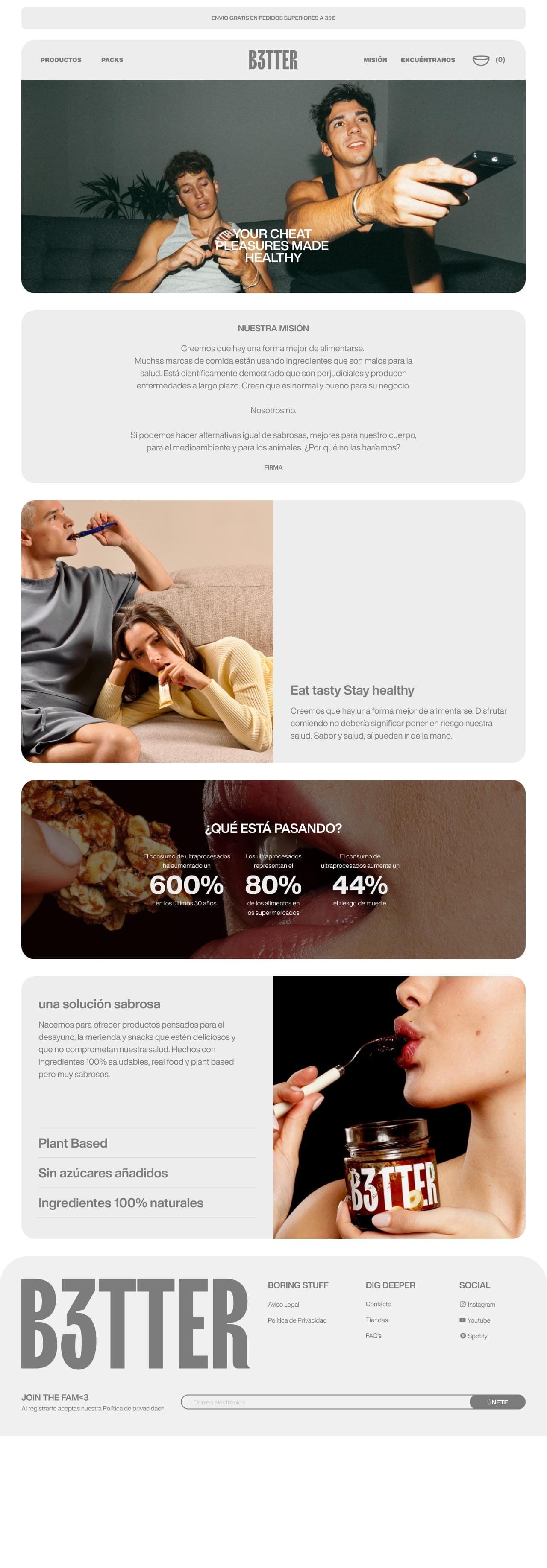 B3tter | Ecommerce Design