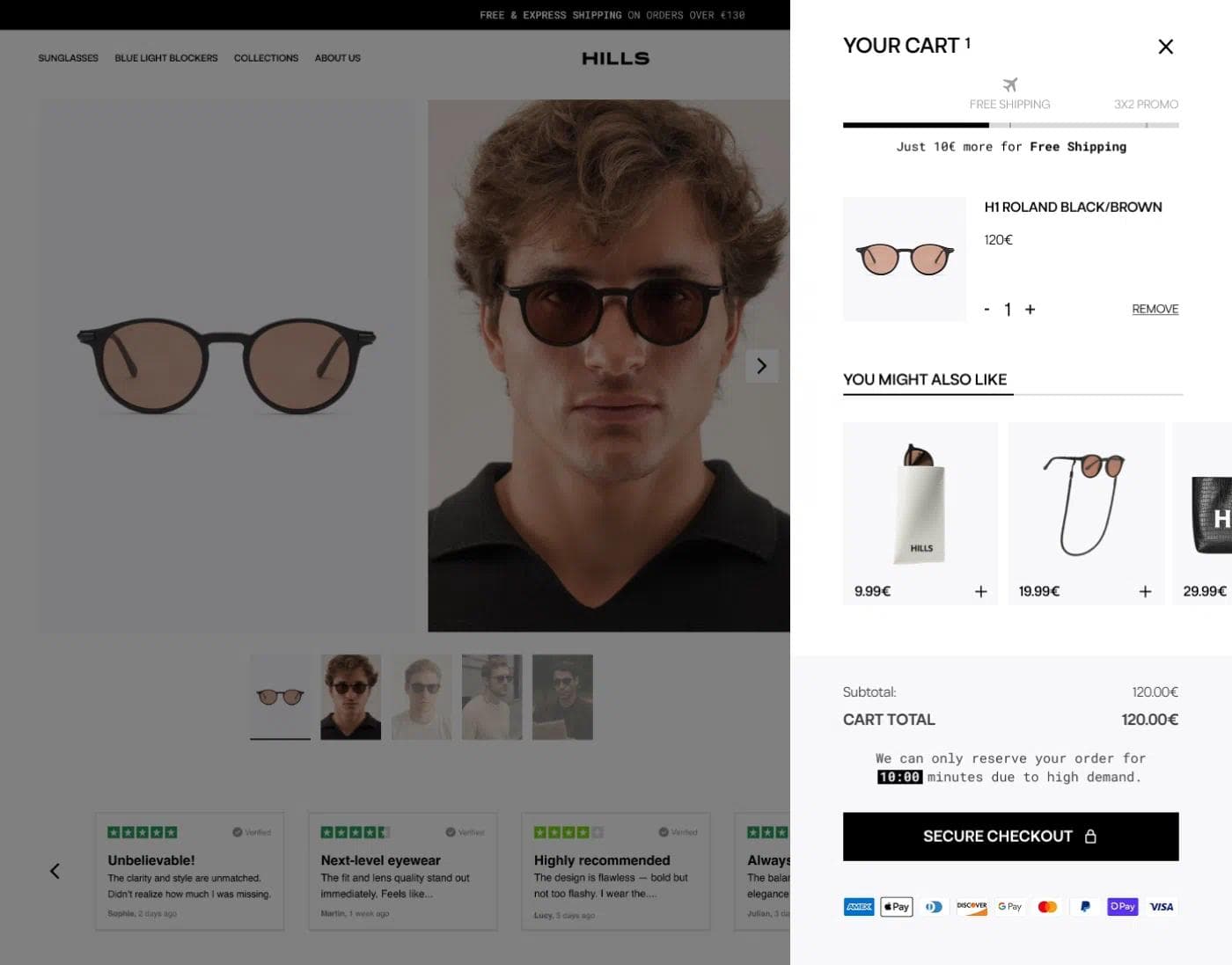 HILLS | Ecommerce redesign