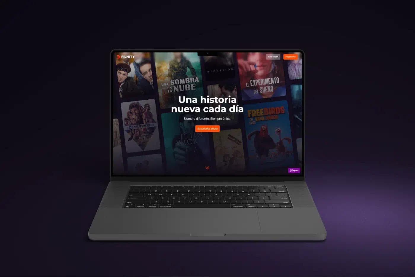 Landing FILMITY | Plataforma de películas